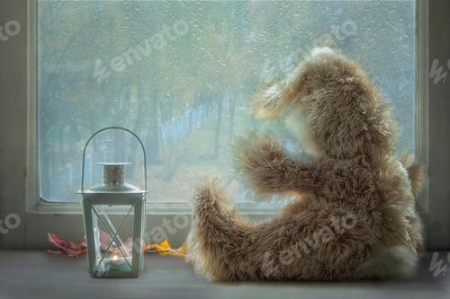 Preview: Waiting By The Window On A Rainy Autumn Evening