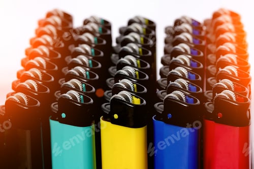 Preview: Many Multi-Colored Lighters