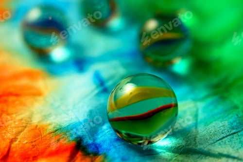 Preview: Retro Toy, Color Glass Ball.