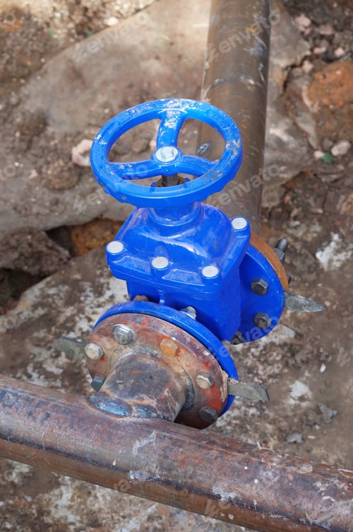 Preview: Fragments Of Old Cast-Iron Water Pipes With Metallic Corrosion