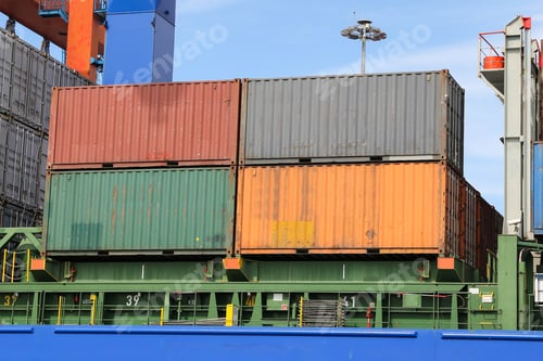 Preview: Container Ship Is Loading In A Port