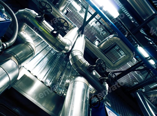 Preview: Equipment, Cables And Piping As Found Inside Of A Modern Industrial Power Plant