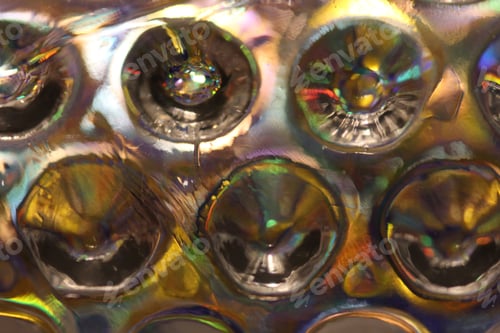 Preview: Blurred Abstract Creative Background. Gold And Yellow Background. Lens Flare. Colorful Bokeh Light
