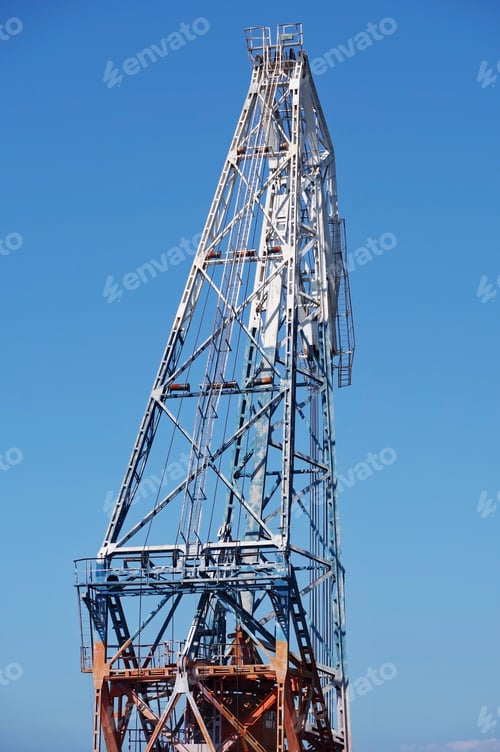 Preview: Detail From A Floating Crane On A Background Sky