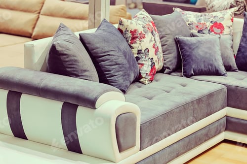 Preview: Modern Sofa For The Living Room, Note Shallow Depth Of Field