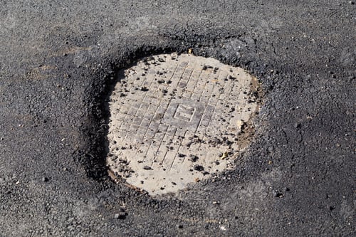 Preview: Abstract Road Repair Background. Pavement Renewal. Updating The Road Surface.