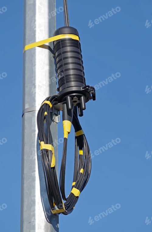 Preview: Closure Optical Fiber With Black Cable