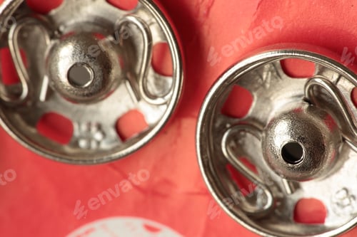 Preview: Metal Buttons Photographed Close