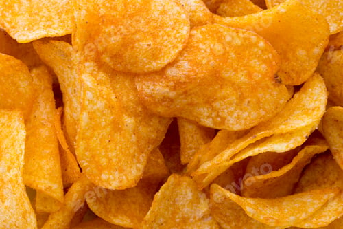 Preview: Potato Chips On The Papric. Eco Food.