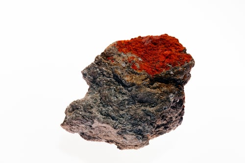 Preview: Sulphide Mineral Realgar On The White Background