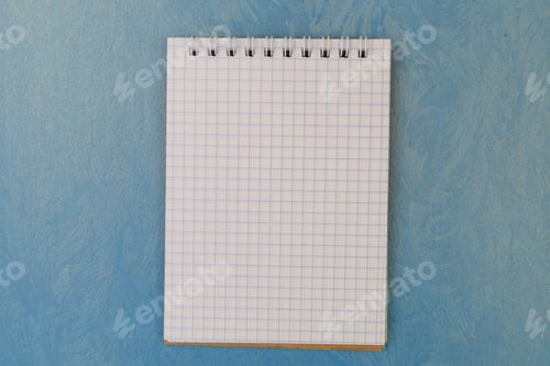Preview: Notepad With Copy Space For The Inscription. Blank For The Text. Mockup For Design