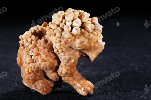 Preview: Calcium Mineral On The Black Background