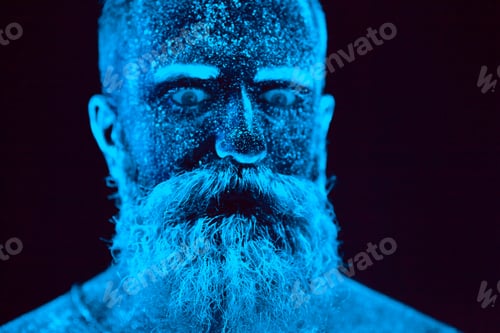 Preview: Man Is Painted In Ultraviolet