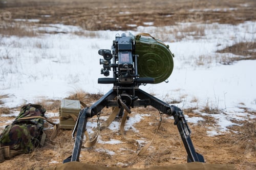 Preview: Rifle Ready To Fire On The Shooting Range