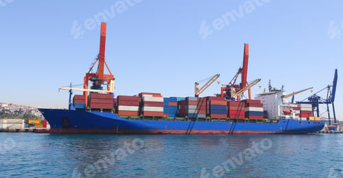 Preview: Container Ship Is Loading In A Port