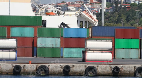 Preview: Containers Waiting To Transfer In A Port