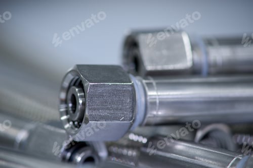 Preview: Stainless Steel Pressure Hose With Screw Connection.