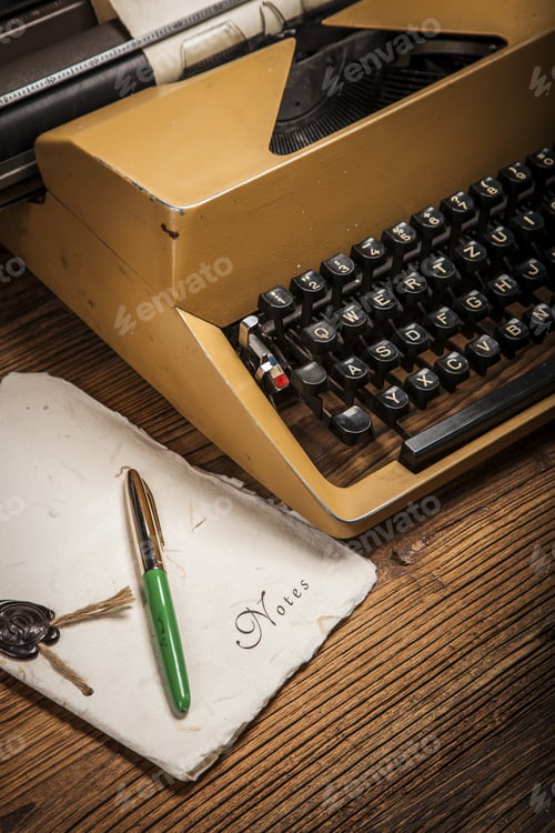 Preview: Old Typewriter, A Pile Of Books And A Lot Of Creativity!