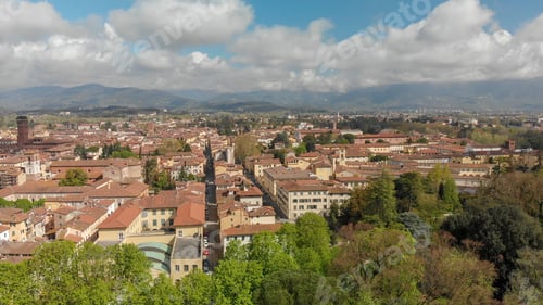 Preview: Aerial View Of Lucca, Tuscany.