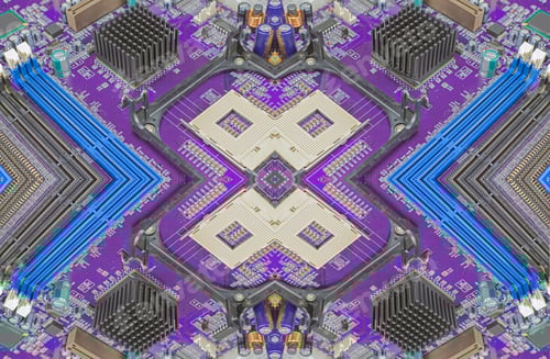 Preview: Empty Cpu Processor Socket With Pins On Motherboard