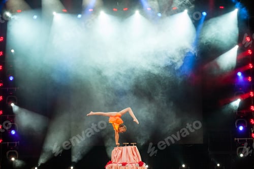 Preview: Performances Beautiful Girls Gymnasts In The Circus