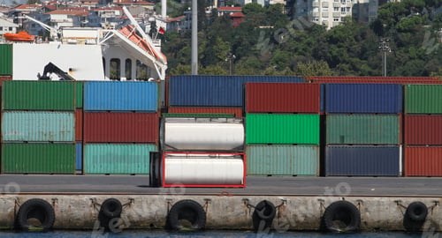Preview: Containers Waiting To Transfer In A Port