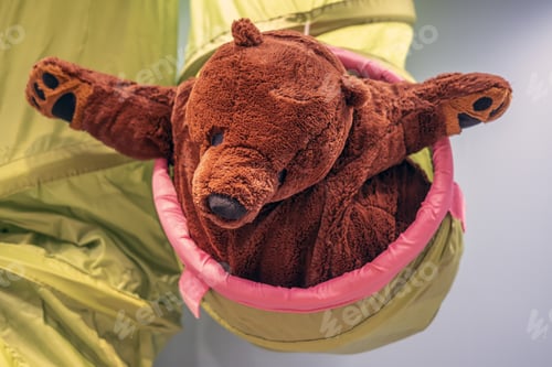 Preview: Big Brown Bear Toy In Flight