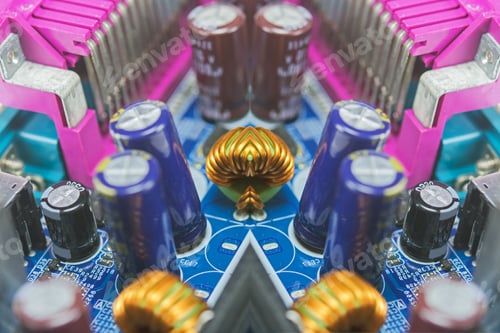 Preview: Computer Motherboard, Electronic Components On Circuits Board