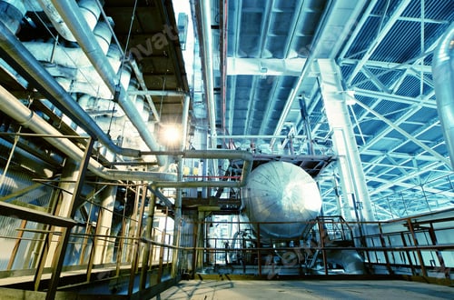 Preview: Equipment, Cables And Piping As Found Inside Of A Modern Industrial Power Plant
