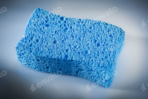 Preview: Kitchen Sponges On White Background.