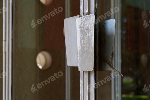 Preview: Doors Of An Old Abandoned Industrial Building. Background