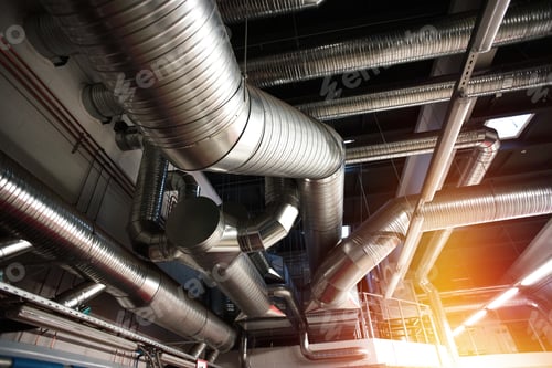 Preview: Ventilation Pipes And Ducts Of Industrial Air Condition