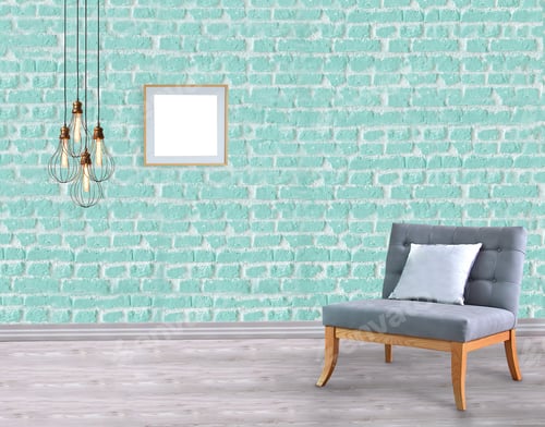 Preview: Empty room with blank frame on the wall