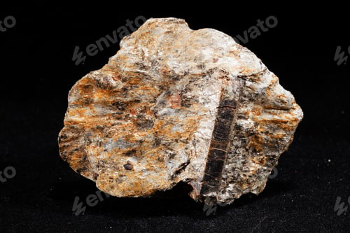 Preview: Opaque Mineral Staurolit In Micashist