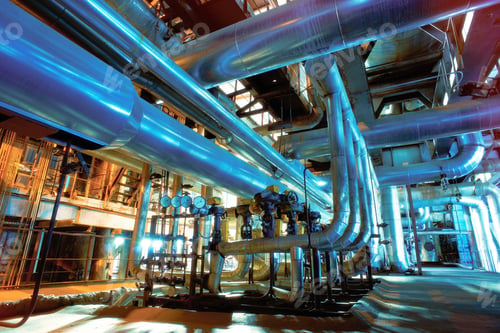Preview: Industrial Zone, Steel Pipelines, Valves And Ladders