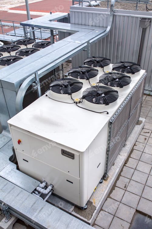 Preview: External Infrastructure Of The Microclimate Support System At A Large Industrial Site. Air