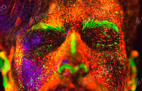 Preview: Man Is Painted In Ultraviolet