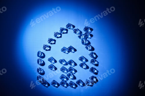 Preview: Abstract House Made By Stones Similar To Diamonds. Symbolic Metaphorical Background