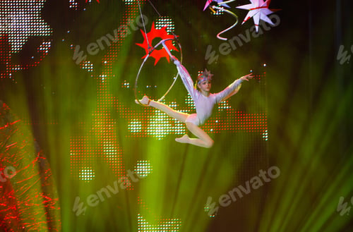 Preview: Air Gymnast Performances In The Circus