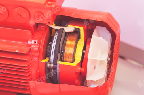 Preview: Section Of Vertical Gear Unit With Cylindrical Gears