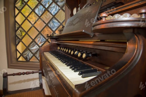 Preview: Church Organ And Stained Windows.