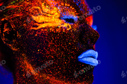 Preview: A Girl With A Beard In A Neon Light