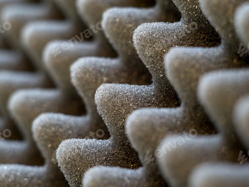 Preview: Dark Artificial Foam, Acoustic Foam Insulation Texture On Background.