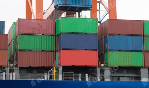Preview: Containers Over A Container Ship In Port