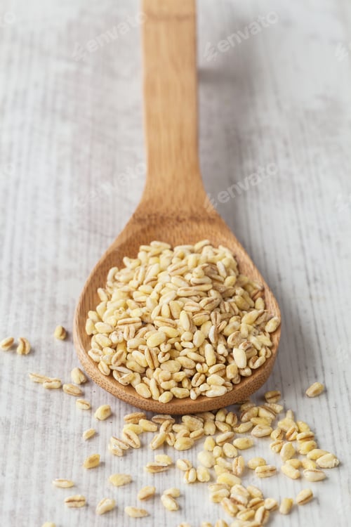 Preview: Bunch Of Fresh Wheat On A Wooden Spoon
