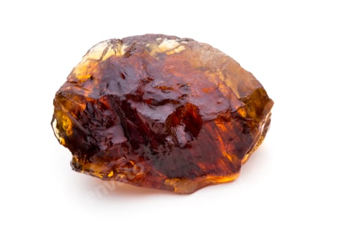 Preview: Brown Caramelized Lump Cane Sugar Cube Isolated On White Background.