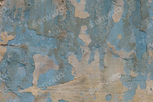 Preview: Old Cracked Grunge Texture Wall Background, Toned