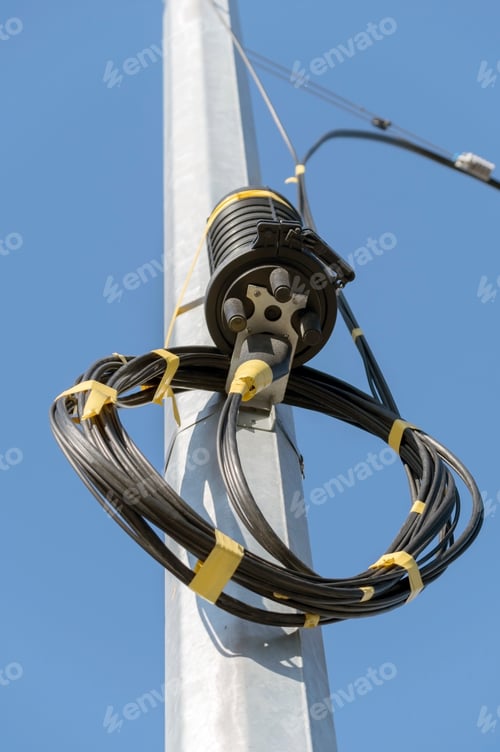 Preview: Closure Optical Fiber With Black Cable