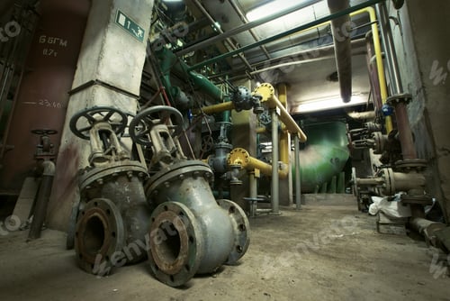 Preview: Equipment, Cables And Piping As Found Inside Of A Old Industrial Power Plant