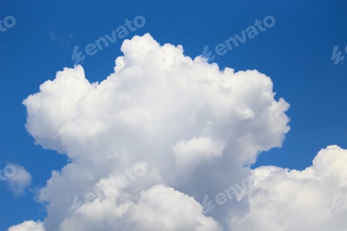 Preview: Beautiful Large Volumetric Cloud In The Sky, Background